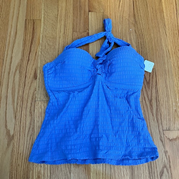 Jessica Simpson Push Up Tankini Bikini Top Swimsuit - Picture 3 of 5